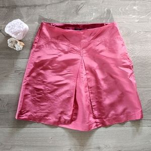 J. Crew Silk Taffeta A Line Skirt Light Flamingo